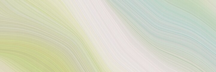 Aufkleber - abstract dynamic header design with pastel gray, tan and antique white colors. fluid curved flowing waves and curves for poster or canvas