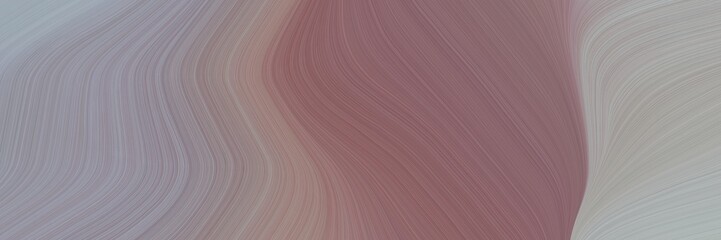 Aufkleber - abstract moving banner with gray gray, dark gray and pastel brown colors. fluid curved flowing waves and curves for poster or canvas