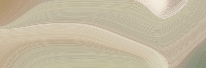 Fototapete - abstract flowing header design with tan, antique white and gray gray colors. fluid curved flowing waves and curves for poster or canvas
