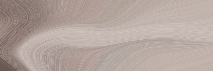Poster - abstract modern horizontal header with dark gray, dim gray and gray gray colors. fluid curved lines with dynamic flowing waves and curves for poster or canvas
