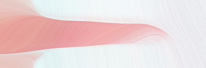 Fototapete - abstract decorative designed horizontal header with white smoke, burly wood and baby pink colors. fluid curved lines with dynamic flowing waves and curves for poster or canvas