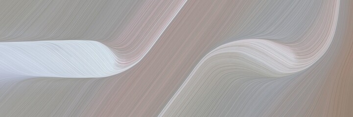 Fototapete - abstract colorful banner with dark gray, light gray and silver colors. fluid curved flowing waves and curves for poster or canvas