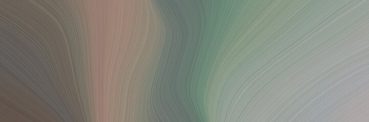 Fototapete - abstract dynamic header with gray gray, dark gray and dim gray colors. fluid curved lines with dynamic flowing waves and curves for poster or canvas