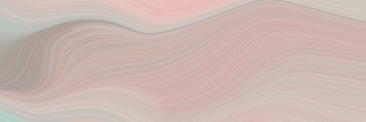 Fototapete - abstract flowing banner with silver, rosy brown and baby pink colors. fluid curved lines with dynamic flowing waves and curves for poster or canvas