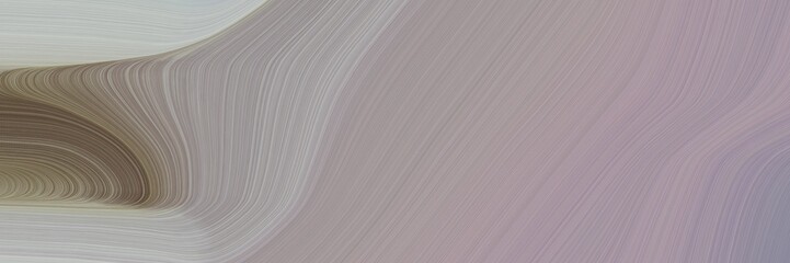 Fototapete - abstract flowing banner design with dark gray, pastel brown and silver colors. fluid curved lines with dynamic flowing waves and curves for poster or canvas