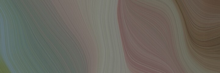 Fototapete - abstract dynamic banner with dim gray, dark olive green and old mauve colors. fluid curved lines with dynamic flowing waves and curves for poster or canvas