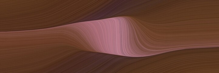 Poster - abstract moving header design with old mauve, antique fuchsia and pastel brown colors. fluid curved flowing waves and curves for poster or canvas