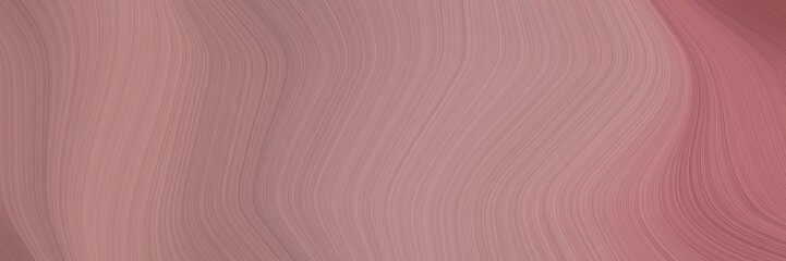 Fototapete - abstract flowing banner with rosy brown and pastel brown colors. fluid curved flowing waves and curves for poster or canvas