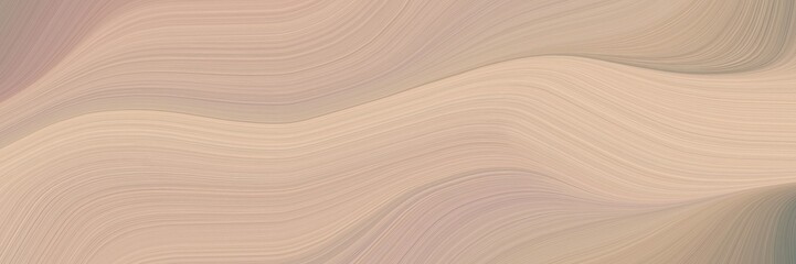 Aufkleber - abstract dynamic designed horizontal header with tan, wheat and gray gray colors. fluid curved lines with dynamic flowing waves and curves for poster or canvas