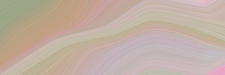 Poster - abstract artistic designed horizontal header with dark gray, thistle and dark sea green colors. fluid curved lines with dynamic flowing waves and curves for poster or canvas