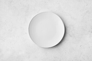 Wall Mural - Empty white plate