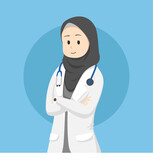 Fototapeta Pokój dzieciecy - Muslim woman doctor wearing hijab