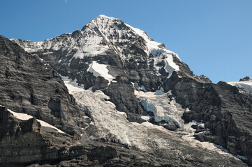 Sticker - Glaciers on the Mönch above Wengen.