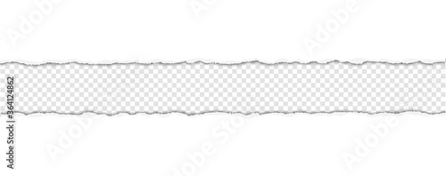 Fotomural vector torn paper with ripped edges with space for your text