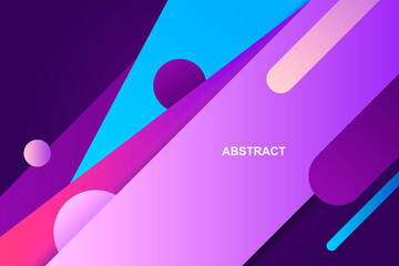Wall Mural - modern abstract background with gradient and geometric elements. vector illustration. template for p