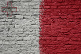 Fototapeta Paryż - painted big national flag of malta on a massive old brick wall