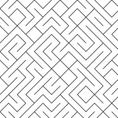 Wall Mural - Abstract maze illustration background wallpaper