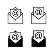 © Oliviart - Set of Mail icons. E-mail icon. Envelope illustration. Message