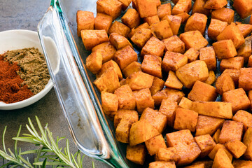 Roasted Sweet Potato with Cumin and Paprika