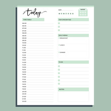 Today Planner, Daily Activity 