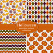 © RainLedy - Halloween seamless patterns. Vector set.
