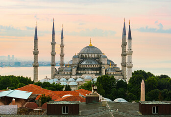 Wall Mural - Blue Mosque and Bosphorus