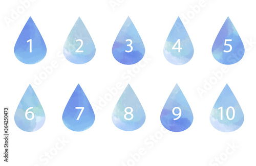 雨 雫 ドロップ型のイラスト 手順説明用アイコン Stock Illustration Adobe Stock 雨 雫 ドロップ型のイラスト 手順説明用アイコン Stock Illustration Adobe Stock