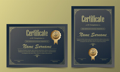 Poster - Classic certificate award template