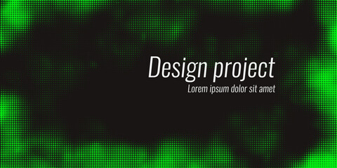 Naklejka na meble Monochrome printing raster, abstract vector halftone background.