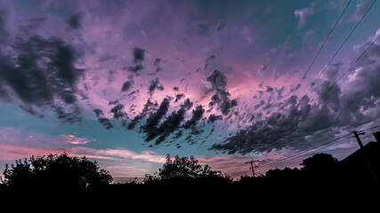 Poster - stormy clouds