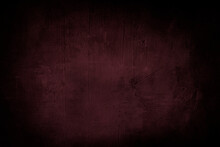 Dark Red Background Or Texture With Black Vignette Borders