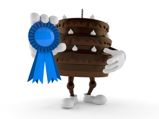 Sticker - Cake character with award ribbon