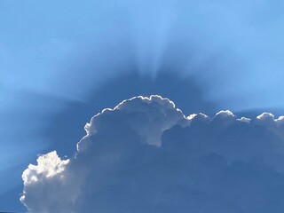 blue sky with clouds