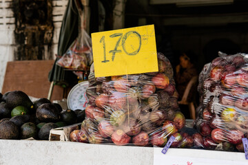 Wall Mural - fruit markets of asia. Popular exotic fruits for tourists around the world