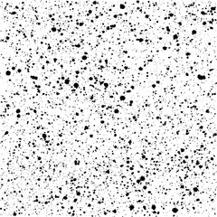 Wall Mural - heavy black ink splatter grunge texture seamless pattern on a white background