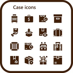 Sticker - case icon set