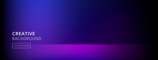 Wall Mural - vivid abstract gradient dark blue and purple banner background