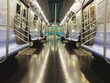 © Auncha - subway car interior with color seats - image