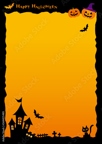 影絵風黒枠ハロウィン背景素材 縦 Stock ベクター Adobe Stock 影絵風黒枠ハロウィン背景素材 縦 Stock ベクター Adobe Stock