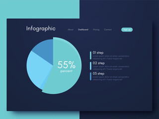 Vector graphic infographics. Template for creating mobile applications, workflow layout, diagram, banner, web design, business infographic reports
