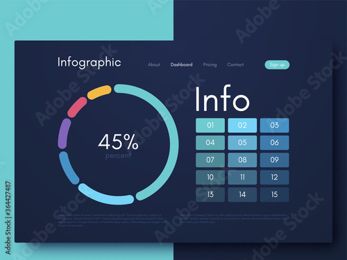 Fotografía Vector graphic infographics