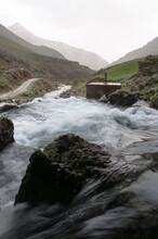 Bahcesaray-Van, Turkey - 19 May 2011: Water Source Of Mucus River, Subasi Cave