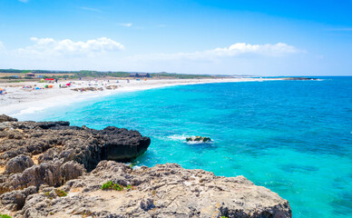 Wall Mural - Famous Is Arutas beach on a sunny summer day