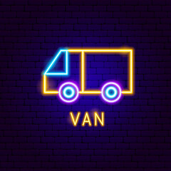 Wall Mural - Van Neon Label