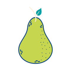 Poster - pear fresh fruit healthy icon