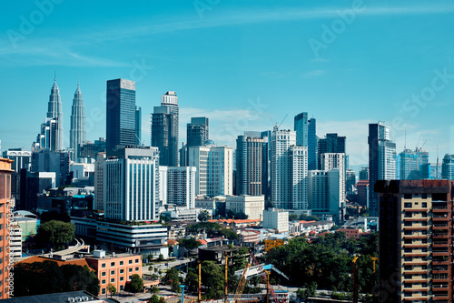 Fotografie, Obraz Skyscrapers in Kuala Lumpur