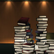 © AnnaPa - 3d stack of books in the room