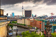 Berlin, Germany Skyline from Above the Spree River.