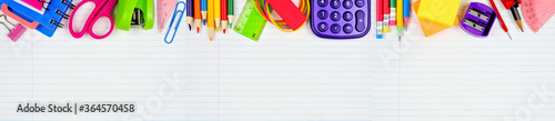 Fotografía School supplies top border