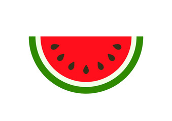 Wall Mural - Watermelon slice icon.
